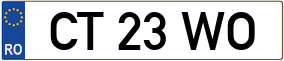 Trailer License Plate